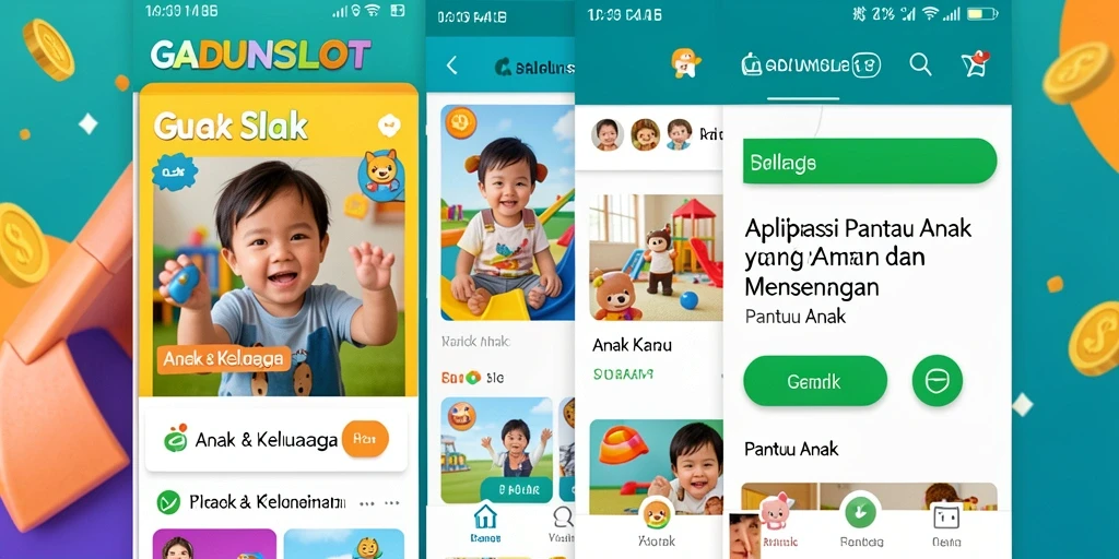 Antarmuka GADUNSLOT yang ramah anak untuk pemantauan yang efektif.