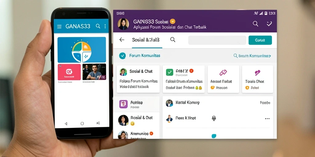 Tampilan antarmuka utama aplikasi GANAS33 yang menawan.