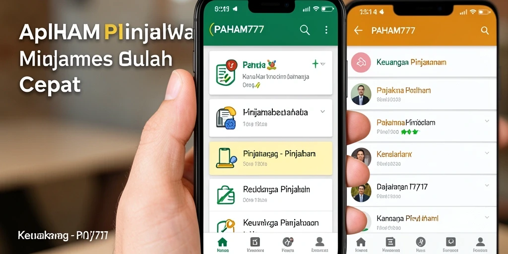 Antarmuka aplikasi PAHAM777 yang sederhana dan intuitif.