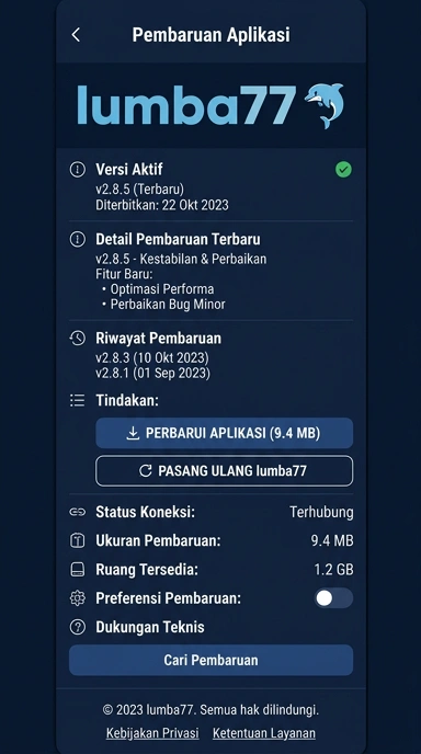 Riwayat Versi Aplikasi lumba77 untuk Pengguna Android